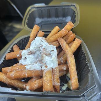 Mr Fries Man - Funnel cake fries with lechera - Fast Food Near Me - Whittier, California Mr Fries Man - Funnel cake fries with lechera - Fast Food Near Me - Whittier, California