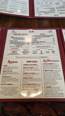 Menu photo 2 Los Dos Potrillos Centennial, CO