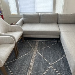 Cleaned the couch and 2 dining chairs!