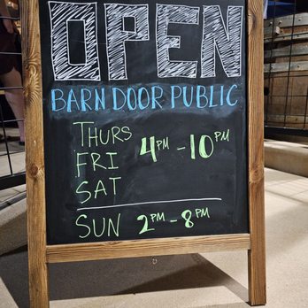 Barn Door Public House - Hours - Beer Gardens Near Me - Escondido, California