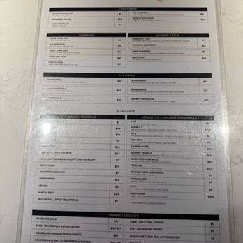 The Bar - Hand Rolls by Seabutter - Menu - Sushi Bars Near Me - Glendale, California The Bar - Hand Rolls by Seabutter - Menu - Sushi Bars Near Me - Glendale, California