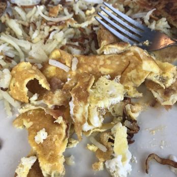 Java Joe's Cafe - These are eggs, not pancakes. Wayyy over cooked. - Breakfast & Brunch Near Me - Saint Ignace, Michigan