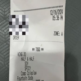 Bonchon Brooklyn - 86th St - Receipt - Chicken Wings Near Me - Brooklyn, New York