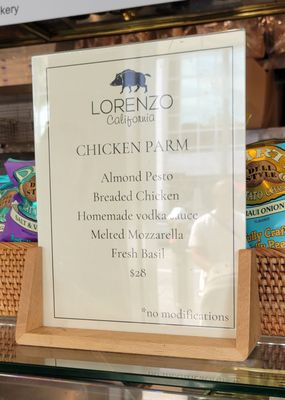 Menu photo 4 Lorenzo California Beverly Hills, CA