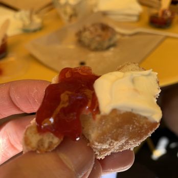 Dahlia Bakery - Donut with marscapone cheese and homemade jam - Bakeries Near Me - Seattle, Washington
