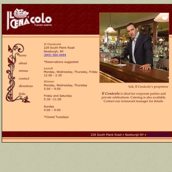 Il Cena'colo - Restaurant info - Italian Near Me - Newburgh, New York Il Cena'colo - Restaurant info - Italian Near Me - Newburgh, New York