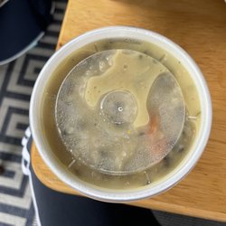 Panera Bread - Cream of chicken and wild rice soup.