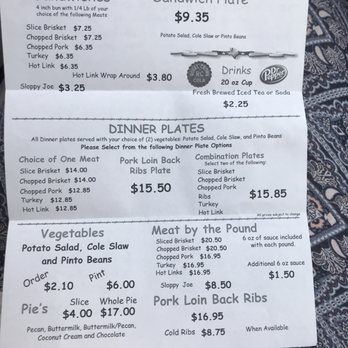 Bodacious BBQ - a menu for a sandwich platter - Barbeque Near Me - Tatum, Texas