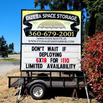 Outta Space Mini storage - $99.99 with military discount. Climate controlled units. - Self Storage Near Me - Oak Harbor, Washington Outta Space Mini storage - $99.99 with military discount. Climate controlled units. - Self Storage Near Me - Oak Harbor, Washington