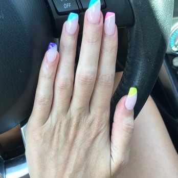Nova Nail Spa - Colorful French - Nail Salons Near Me - San Diego, California