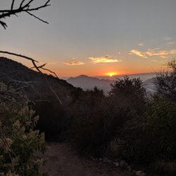 Triunfo Community Park - Sunset from the climb up the Los Robles Trail to Space Mountain.