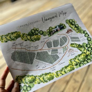 Ecco Adesso Vineyards - Map of the grounds - Wineries Near Me - Fairfield, Virginia