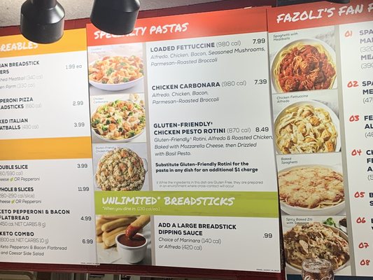 Menu photo 2 Fazoli's Kingsport, TN Menu photo 2 Fazoli's Kingsport, TN