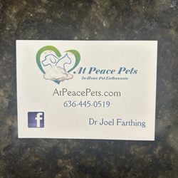 At Peace Pets - Business card and info