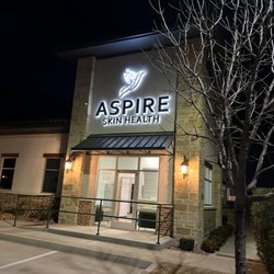 Aspire Skin Health - Night view of medical clinic front