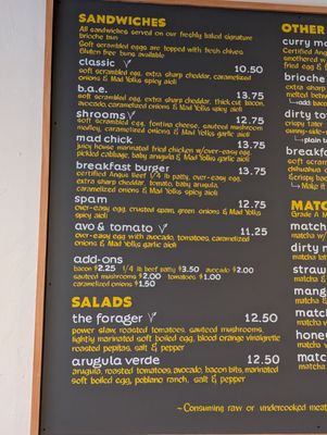 Menu photo 7 Mad Yolks San Jose, CA