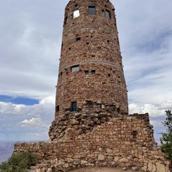 The Grand Canyon Visitor Center - Watch Tower on the east side of the Grand Canyon