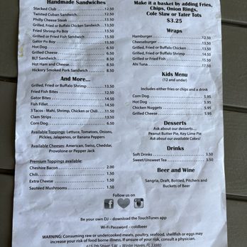The Twisted Prop Bar & Grille - Menu - American Near Me - Winter Haven, Florida