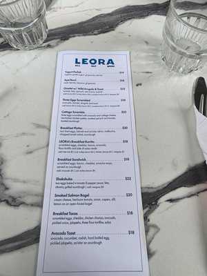 Menu photo 1 LEORA Beverly Hills, CA Menu photo 1 LEORA Beverly Hills, CA