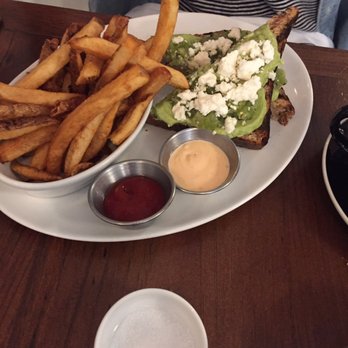 White Maple Café - The Avo toast with fries - New American Near Me - Ridgewood, New Jersey White Maple Café - The Avo toast with fries - New American Near Me - Ridgewood, New Jersey