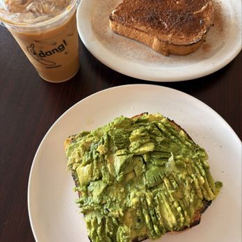 Banana Dang Coffee - Vista, CA - Green fire without chili flakes, cinnamon toast, and a Vietnamese coffee - Coffee & Tea Near Me - Vista, California Banana Dang Coffee - Vista, CA - Green fire without chili flakes, cinnamon toast, and a Vietnamese coffee - Coffee & Tea Near Me - Vista, California