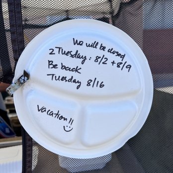 Andy & Cindy's - a white plate with a note on it - Thai Near Me - Berkeley, California Andy & Cindy's - a white plate with a note on it - Thai Near Me - Berkeley, California
