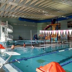 Ozark Community Center - The indoor pool: lap swim, lazy river water slides, and shallow play