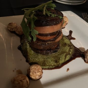 Veni Vidi Vici - Grilled Eggplant and Vine Ripe Tomato Pave - Bars Near Me - Fresno, California Veni Vidi Vici - Grilled Eggplant and Vine Ripe Tomato Pave - Bars Near Me - Fresno, California