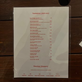 Wajan - Menu - Indonesian Near Me - Portland, Oregon