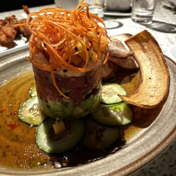 C Level - Ahi, crab and avocado stack - New American Near Me - San Diego, California