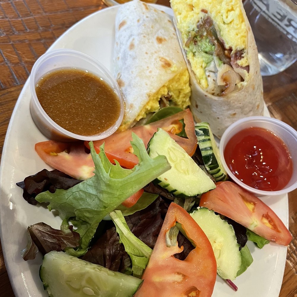 Breakfast Wrap with side salad