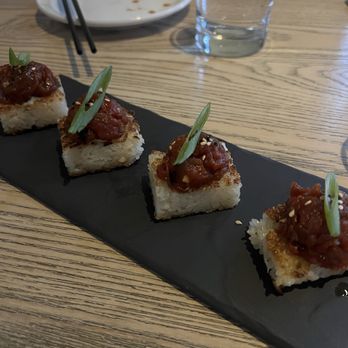 Mila - tuna crispy rice - Vegan Near Me - Vancouver, British Columbia