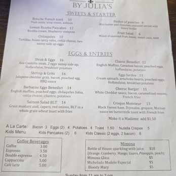 Julia’s Bistro & Bar - Brunch menu - French Near Me - San Antonio, Texas Julia’s Bistro & Bar - Brunch menu - French Near Me - San Antonio, Texas