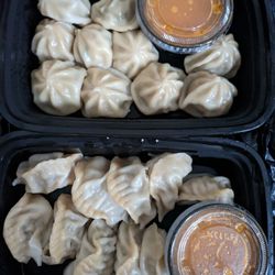 Momo Ghar Market - Chicken dumplings and pork dumplings