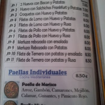 El Globo - Carta 4 - Spanish Near Me - Plasencia, CC