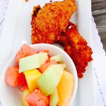 Beach Plum Kitchen - Kids chicken tenders, batter had Rosemary so it was very strong - New American Near Me - Carlsbad, California Beach Plum Kitchen - Kids chicken tenders, batter had Rosemary so it was very strong - New American Near Me - Carlsbad, California