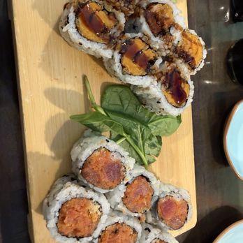 AMA Sushi - Lunch special: Any 2 Rolls for $9.99 Sweet Potato & Spicy Tuna Roll - Sushi Bars Near Me - Edina, Minnesota AMA Sushi - Lunch special: Any 2 Rolls for $9.99 Sweet Potato & Spicy Tuna Roll - Sushi Bars Near Me - Edina, Minnesota