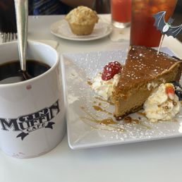 The most scrumptious pumpkin cheesecake and DELICIOUS coffee The most scrumptious pumpkin cheesecake and DELICIOUS coffee