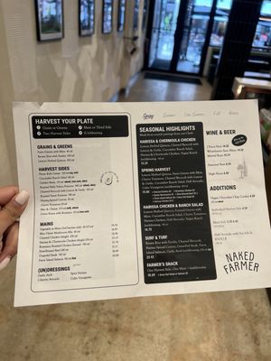 Menu photo 1 Naked Farmer Coral Gables, FL Menu photo 1 Naked Farmer Coral Gables, FL