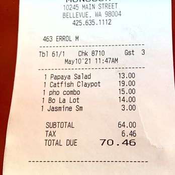 Monsoon Bellevue - Lunch was a tad pricey but found free parking. Very good, not crowded (11:30am on a Monday) and service was accommodating with a smile. 5* - Vietnamese Near Me - Bellevue, Washington Monsoon Bellevue - Lunch was a tad pricey but found free parking. Very good, not crowded (11:30am on a Monday) and service was accommodating with a smile. 5* - Vietnamese Near Me - Bellevue, Washington