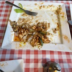 Elita Restaurant Canmore - Stir fry...over sweet and clearly microwaved