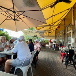 View of the outdoor seating