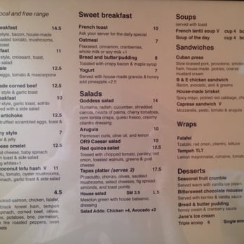 Oriole 9 - Menu side 1 - Breakfast & Brunch Near Me - Woodstock, New York