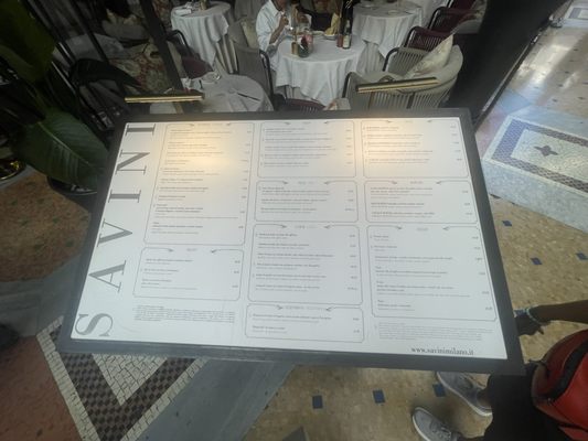 Menu photo 1 Savini Milan, MI
