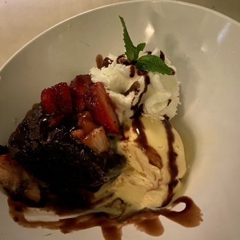 The Lime Inn - Homemade fudge brownie al la mode. - Seafood Near Me - Cruz Bay, Virgin Islands