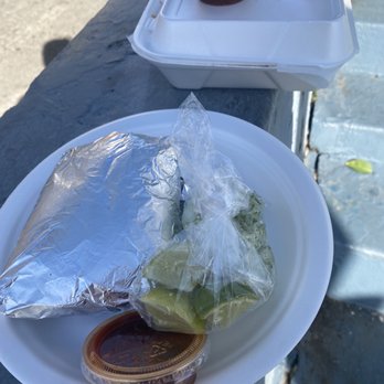 Carnitas El Momo - Two tacos and a mulita all packaged up - Food Trucks Near Me - Los Angeles, California Carnitas El Momo - Two tacos and a mulita all packaged up - Food Trucks Near Me - Los Angeles, California