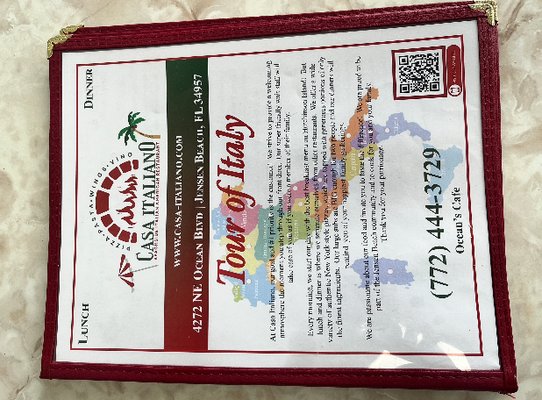 Menu photo 3 Casa Italiano Jensen Beach, FL