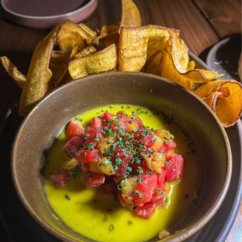 Filthy Animal - Tuna pineapple ceviche - Cocktail Bars Near Me - Tempe, Arizona