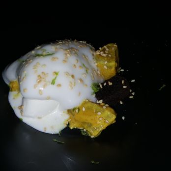 Arume - Baked apple, curry, dark beer spinge cake and lime espuma - Mediterranean Near Me - Barcelona, B