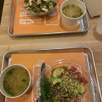 Pokeworks - #1 and a build your own ahi bowl - Salad Near Me - Dallas, Texas
